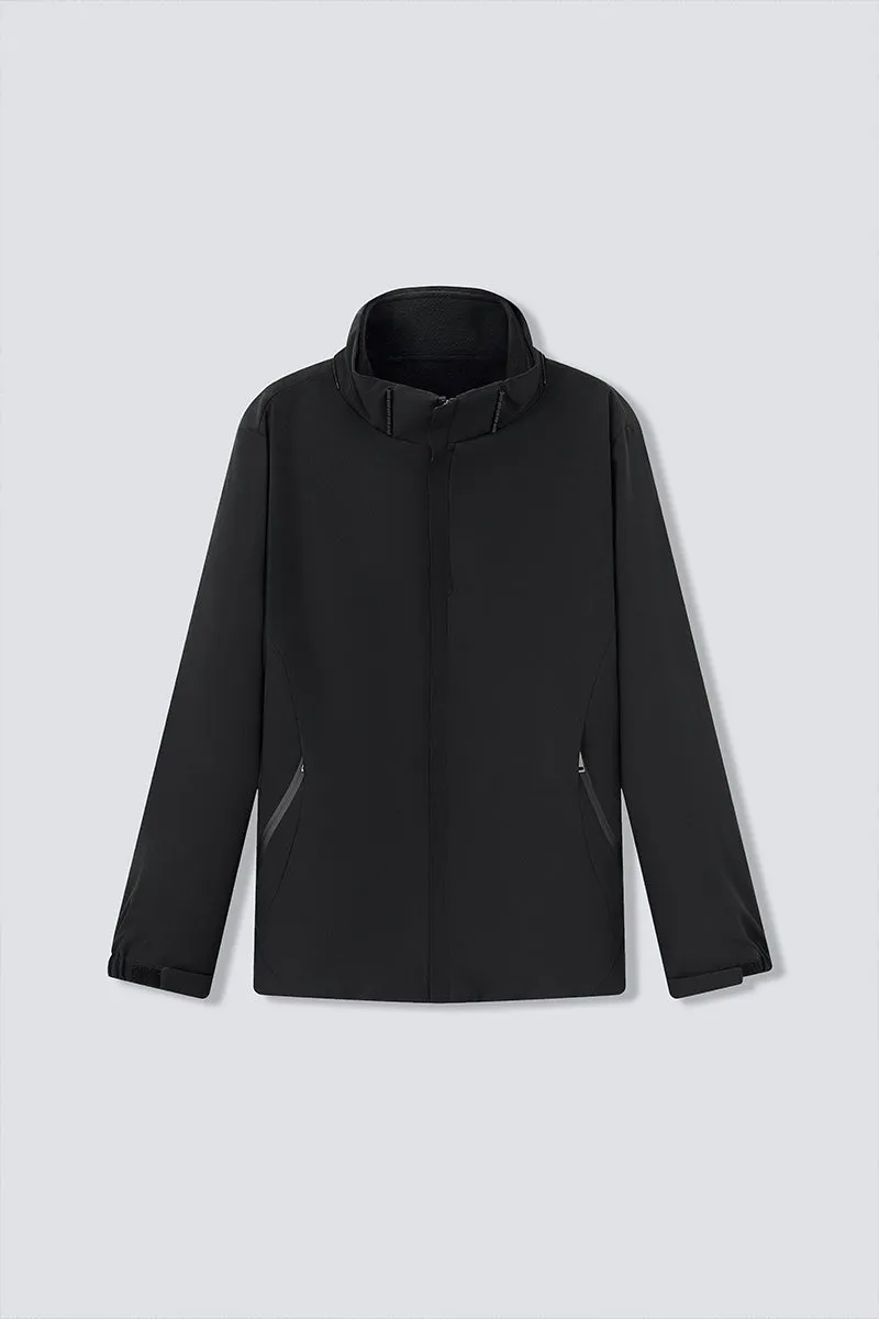 3-in-1 Convertible Water Repellent Jacket | Black BKFD01