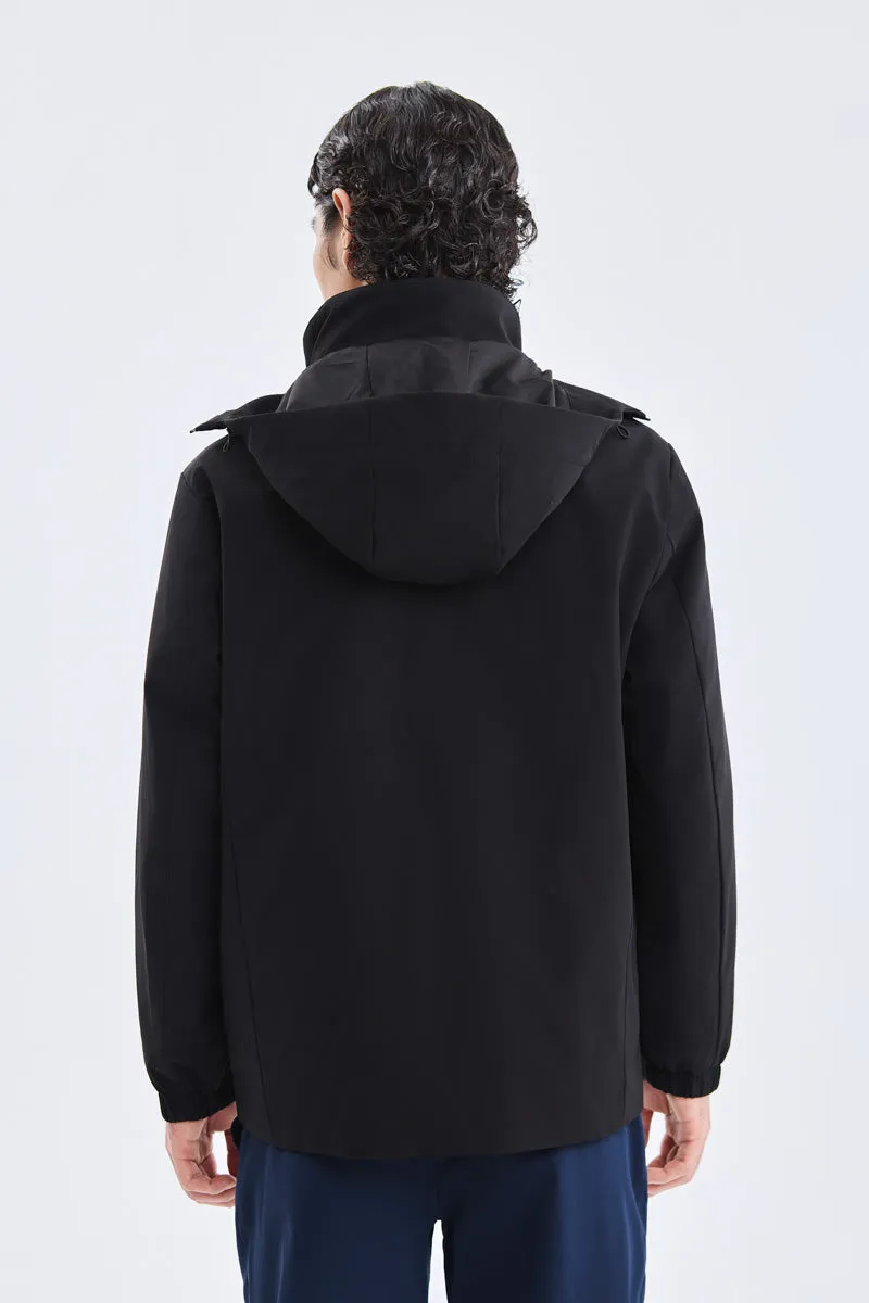 3-in-1 Convertible Water Repellent Jacket | Black BKFD01