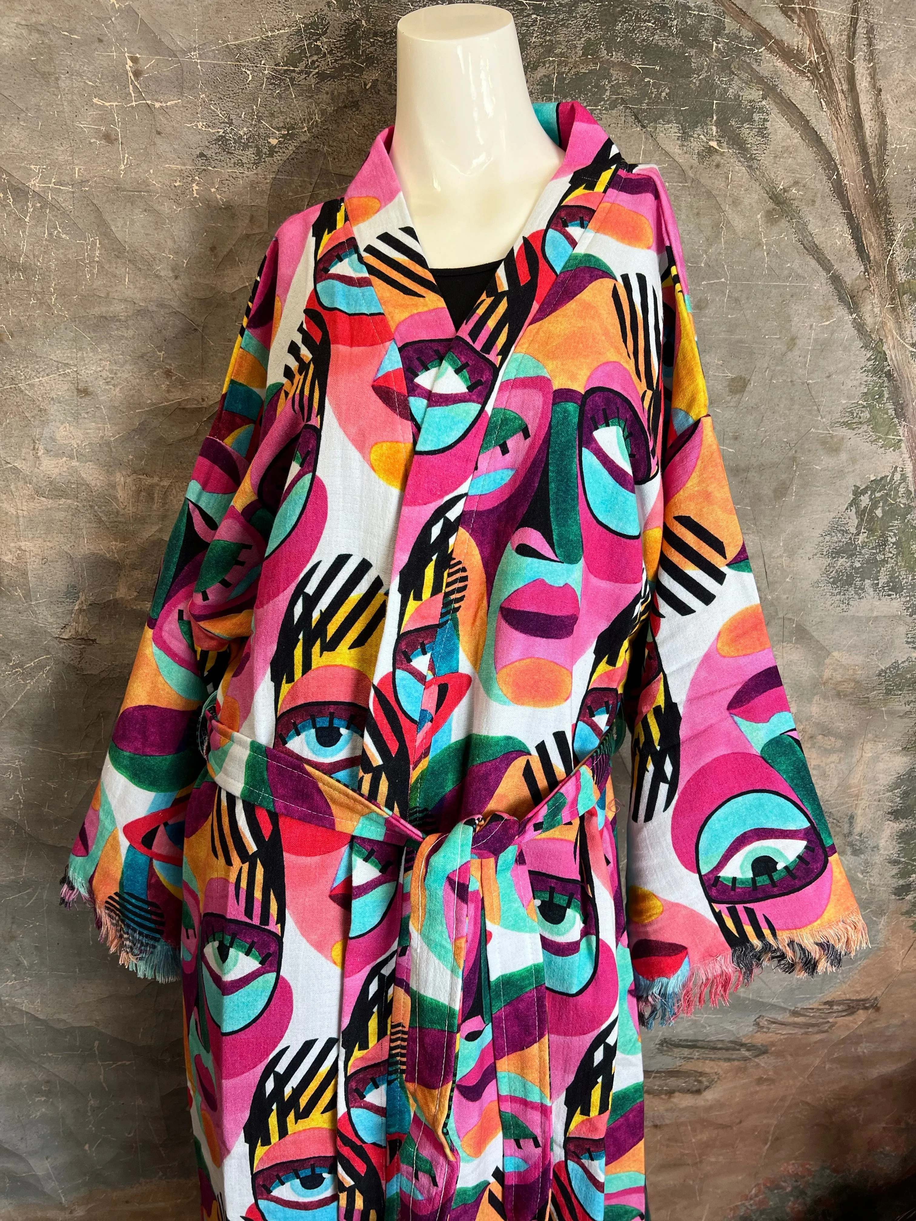 41023 Picasso Kimono Robe