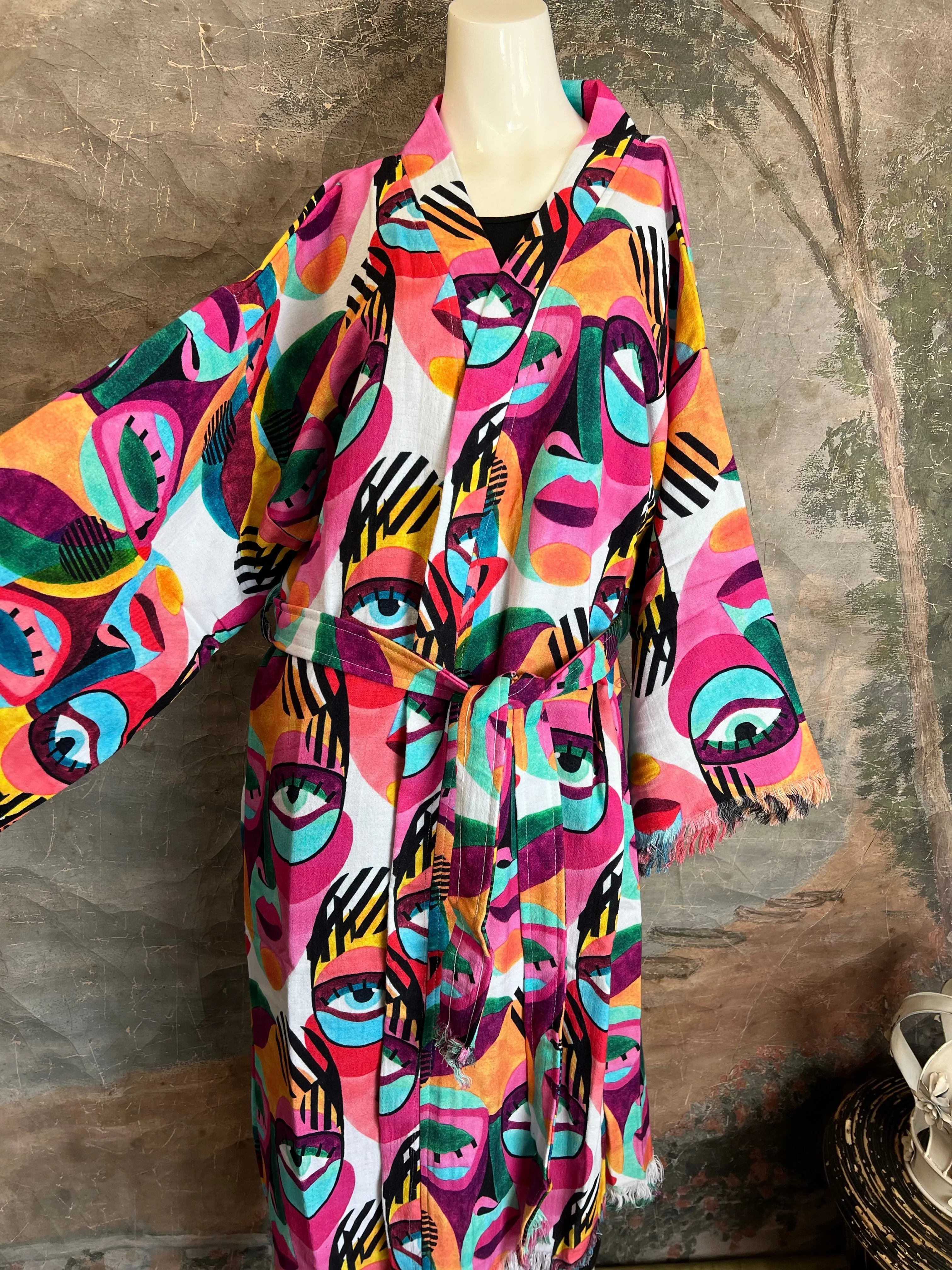 41023 Picasso Kimono Robe