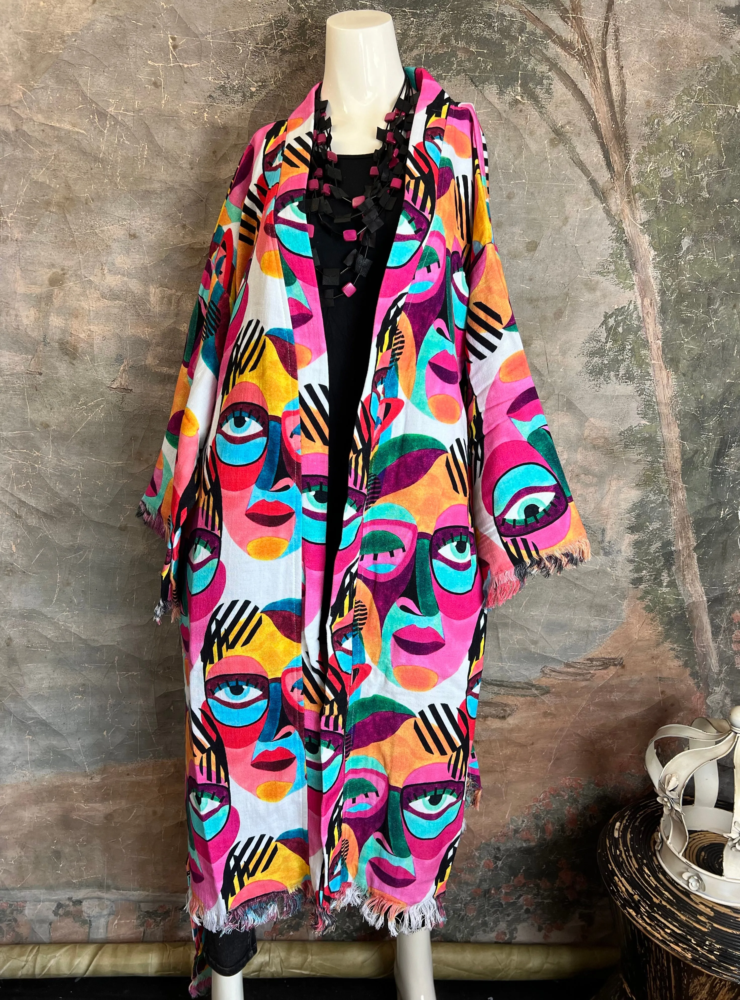 41023 Picasso Kimono Robe