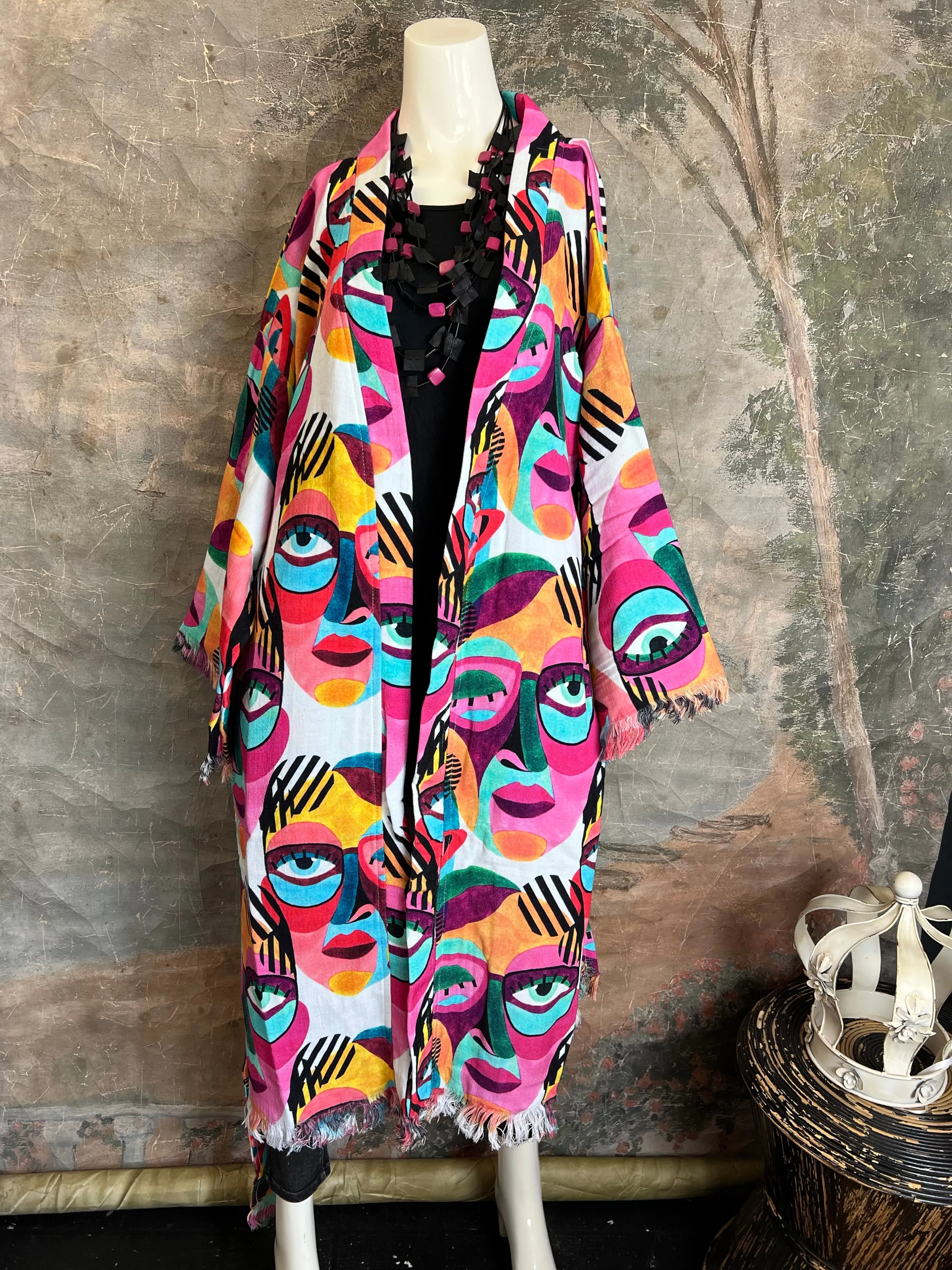 41023 Picasso Kimono Robe