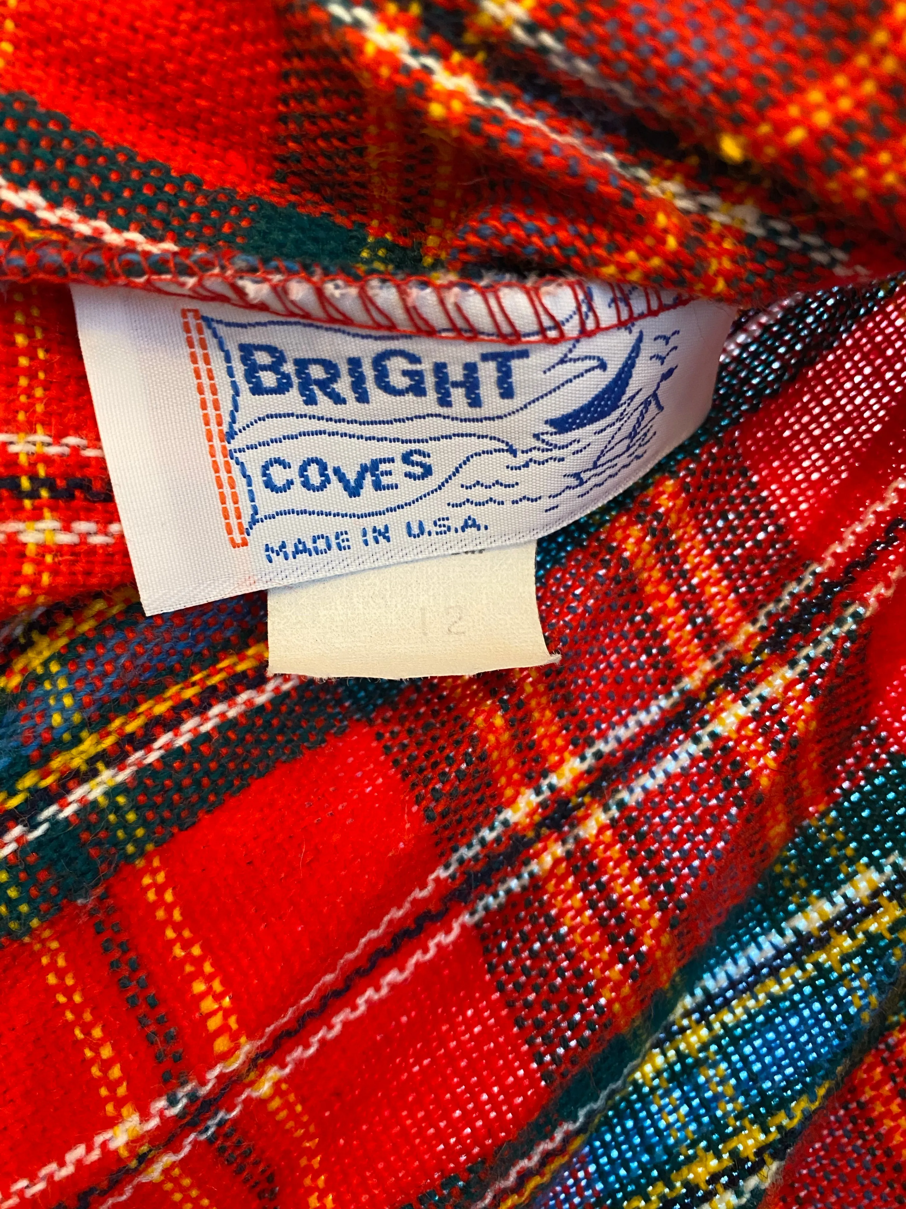 50s Plaid Midi Skirt
