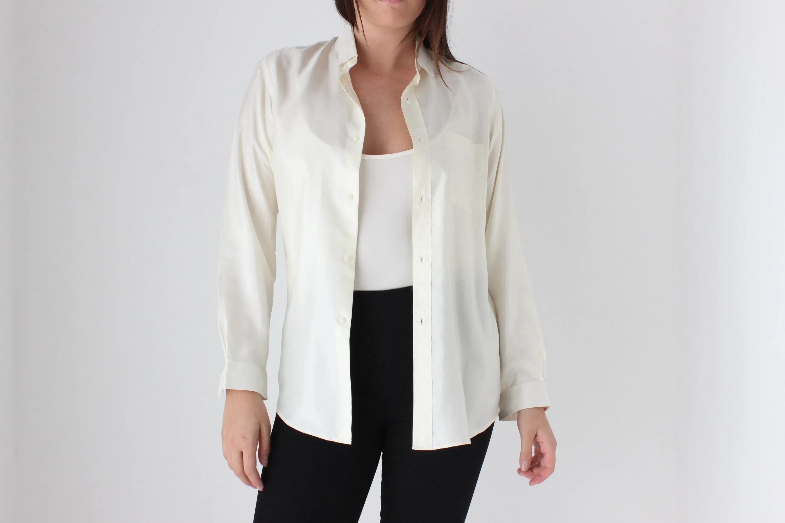 80s Crisp Sateen Shirt