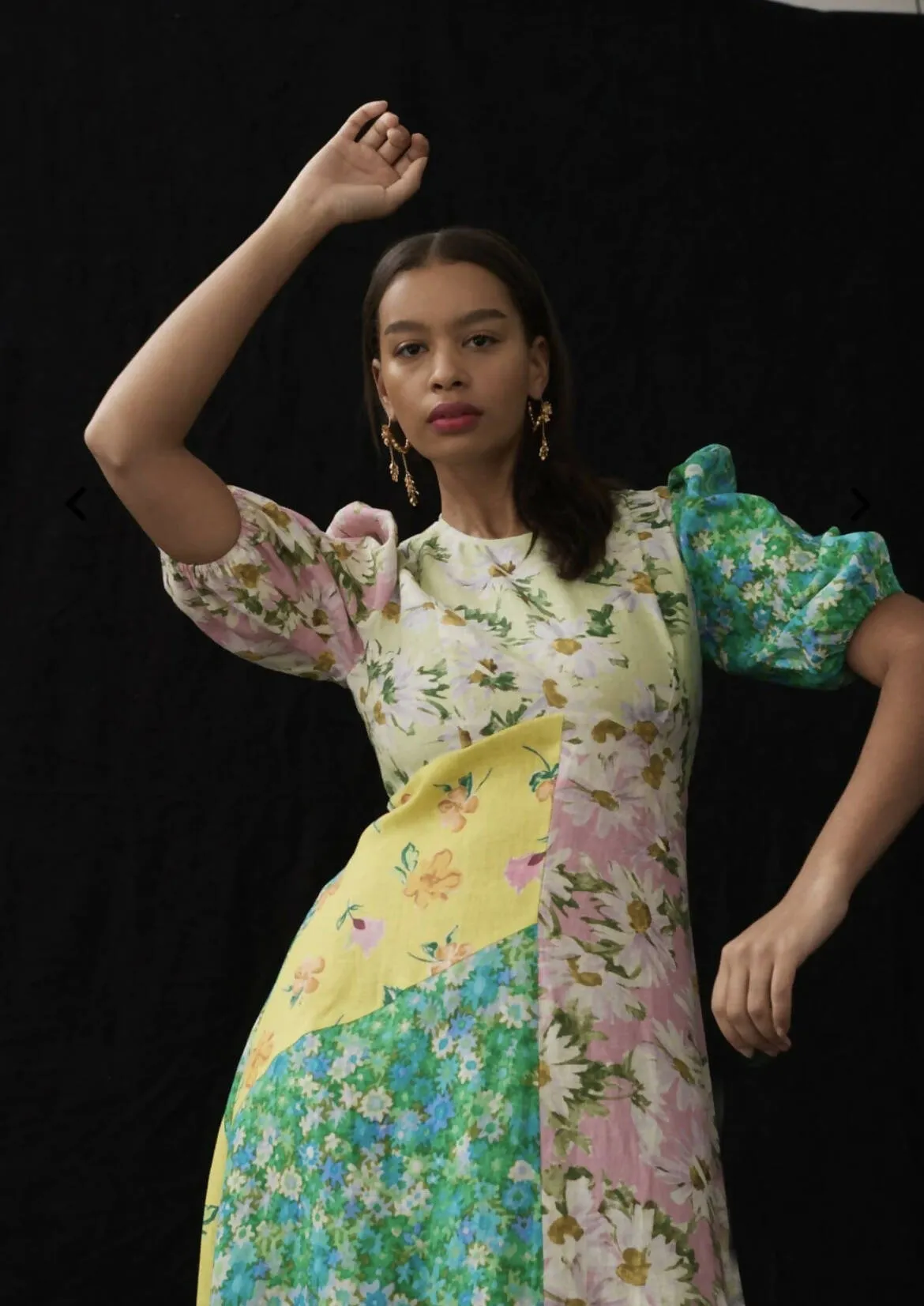 Alemais Kenzie Floral Midi Dress