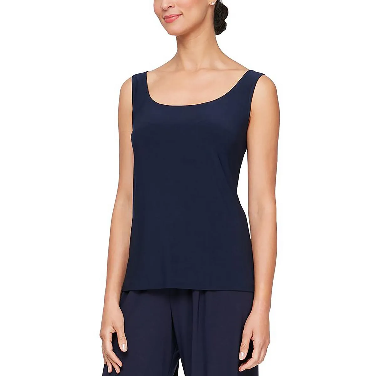 Alex Evenings Womens Two Piece Jacket Tank Top