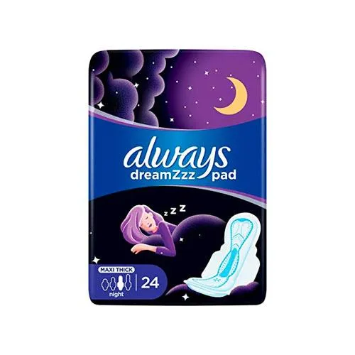 Always Dreamzzz Maxi Thick Night with Wings – Purple 24 Pads