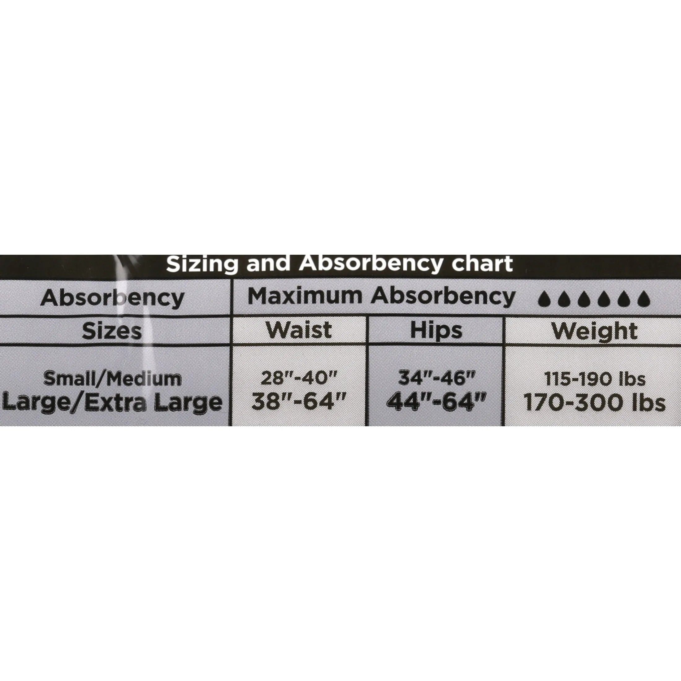 Assurance Incontinence Disposable Underwear Men Size L/XL Adult Diapers