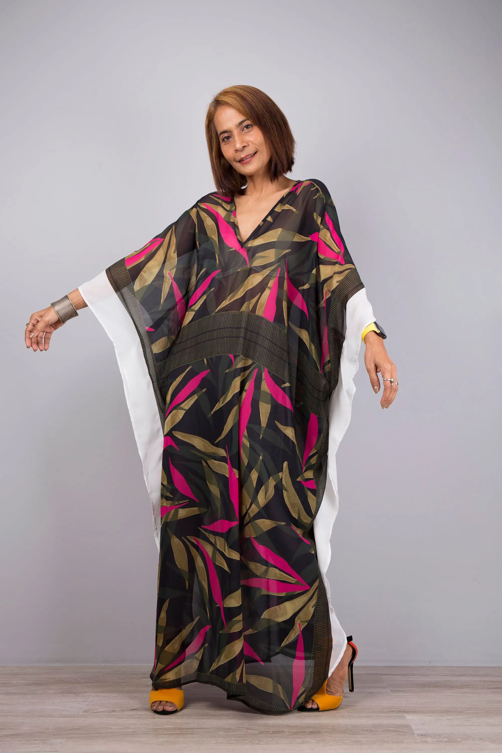 Beach kaftan maxi dress