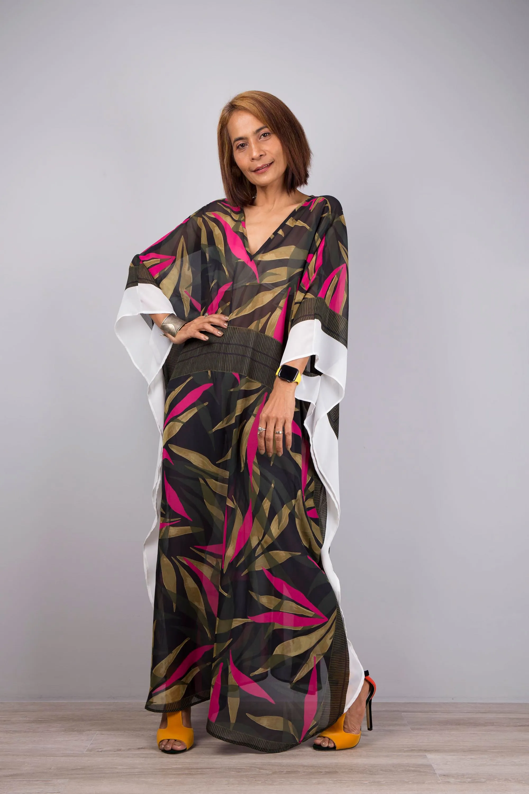 Beach kaftan maxi dress