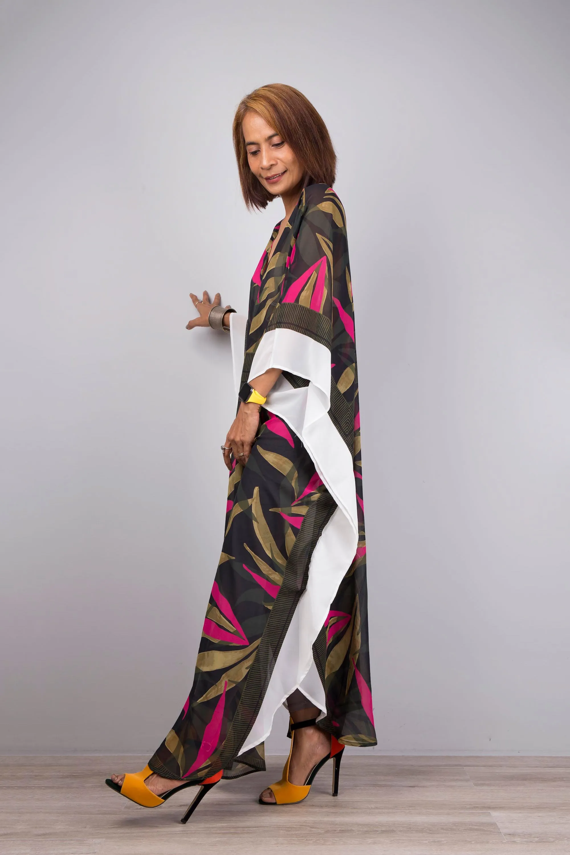 Beach kaftan maxi dress
