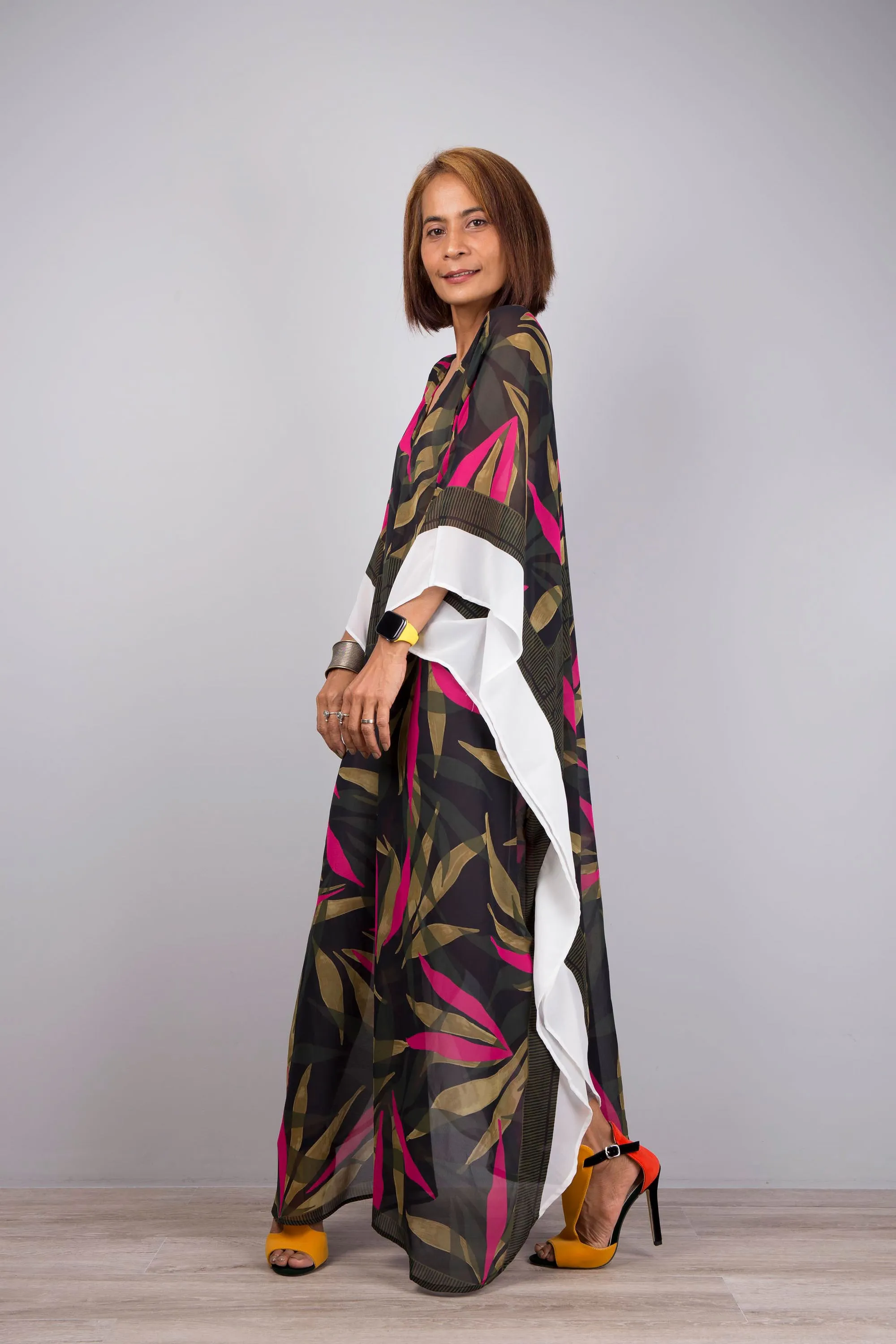 Beach kaftan maxi dress