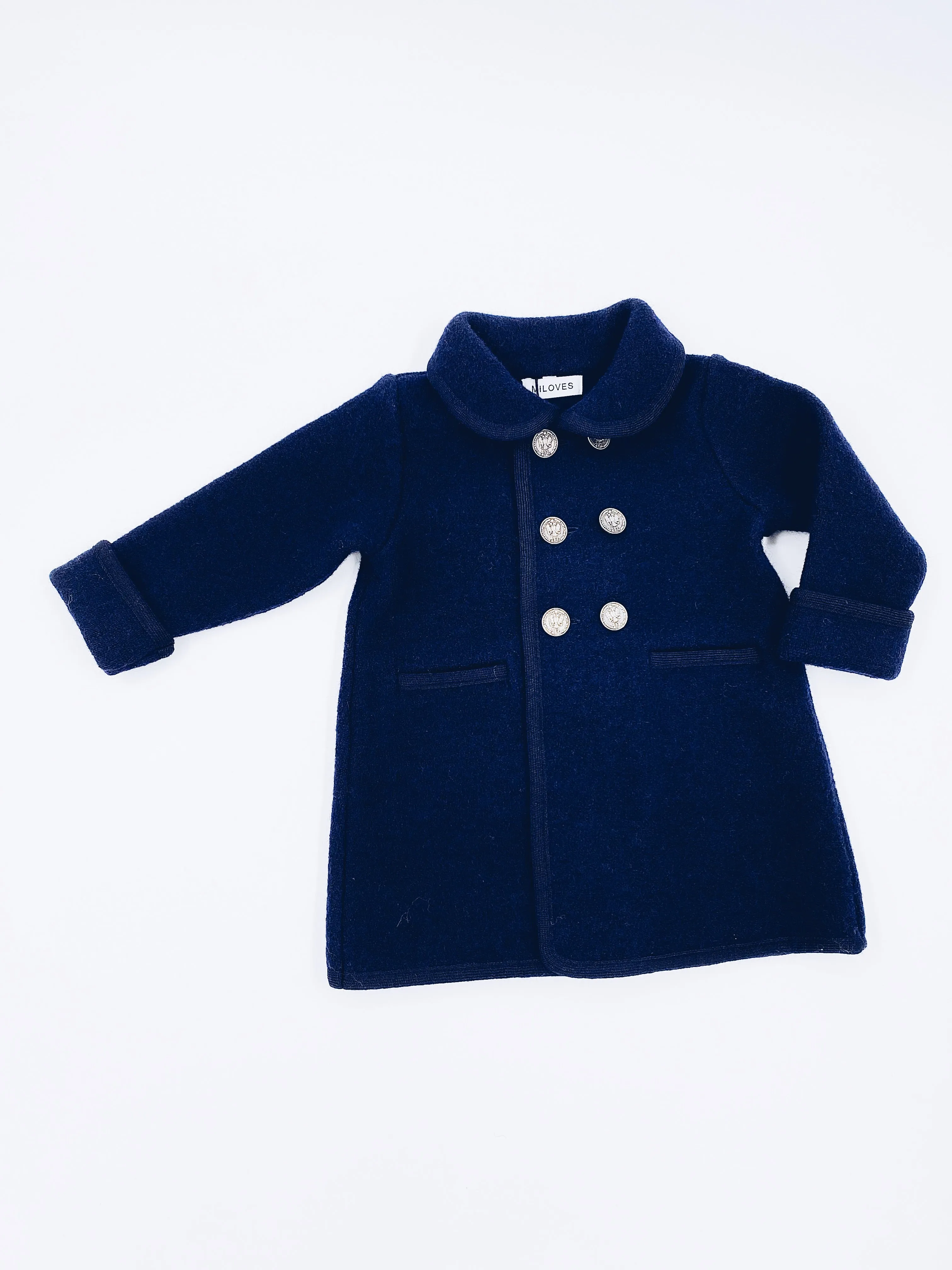 Beautiful Navy Merino wool coat
