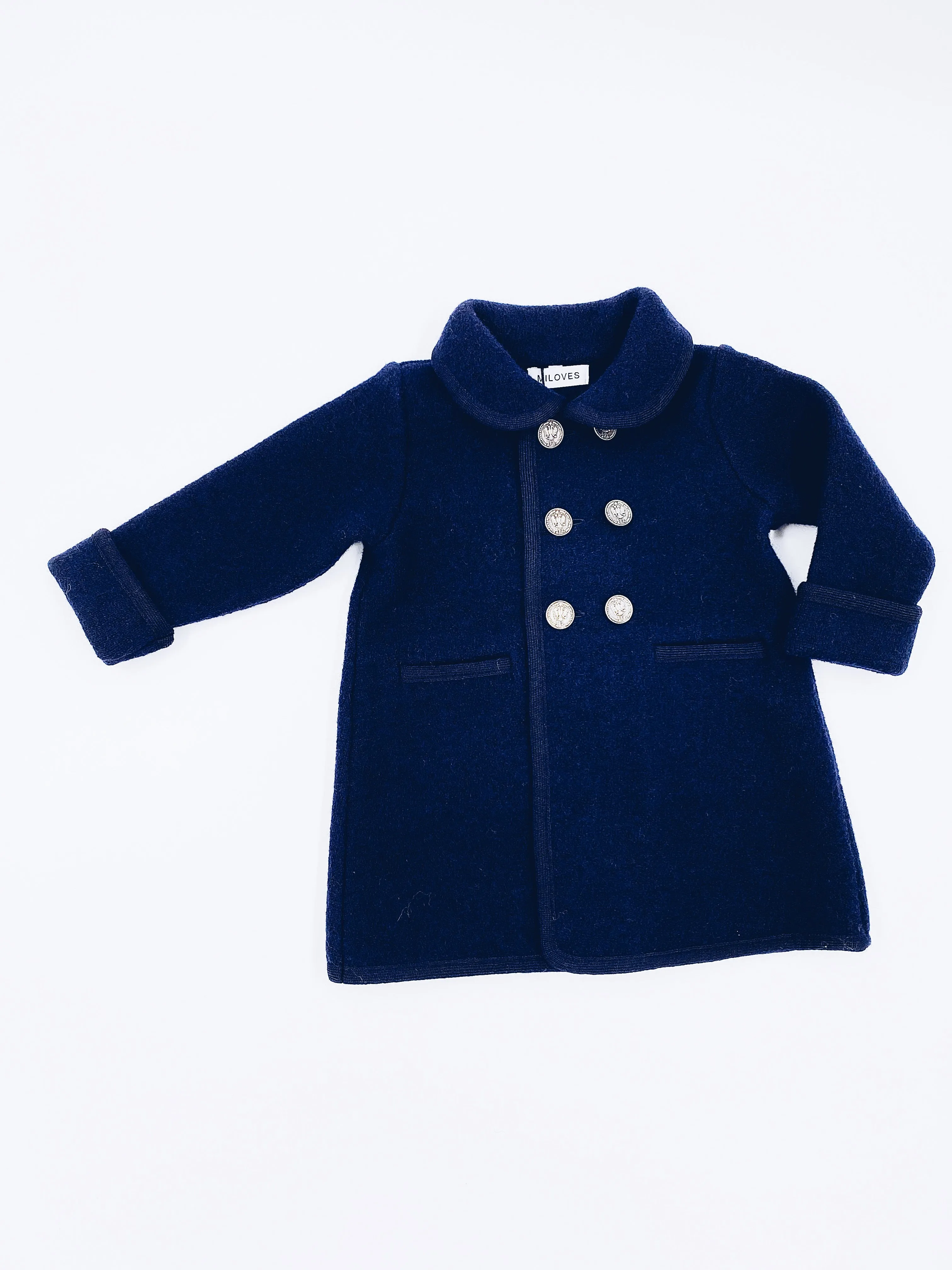 Beautiful Navy Merino wool coat