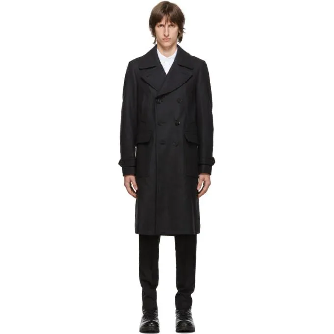 Belstaff Grey Wool Milford Coat