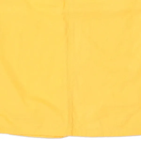 Benetton Midi Skirt - 24W UK 4 Yellow Cotton