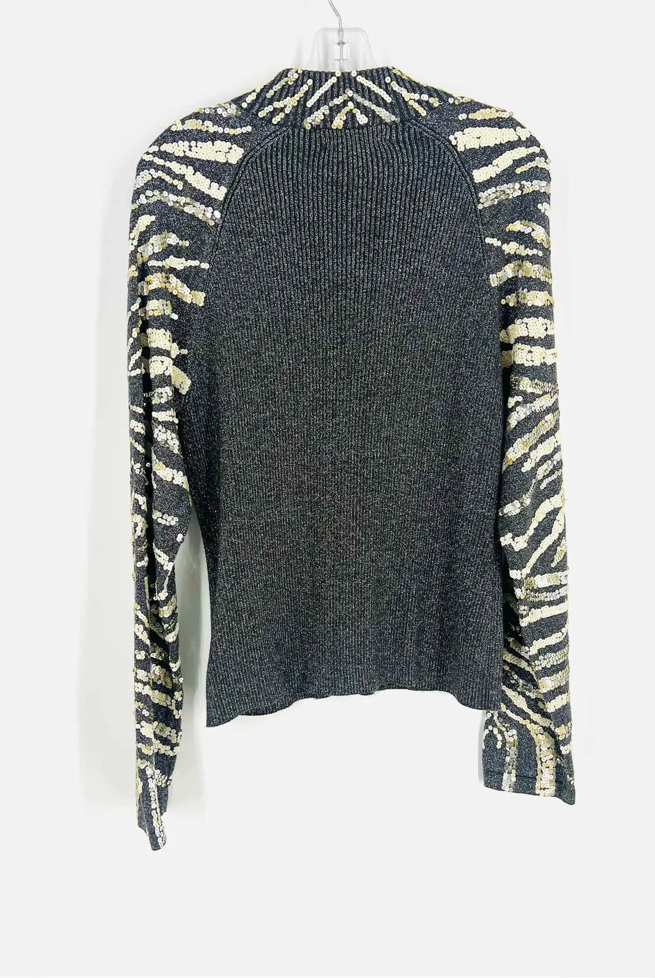 Berek Size XL Gray/Gold Sequined Shimmer Jackets Jacket