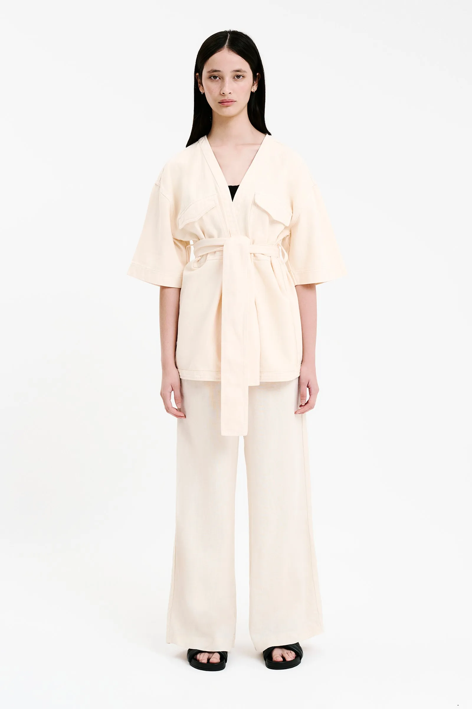 BLAISE TIE FRONT JACKET