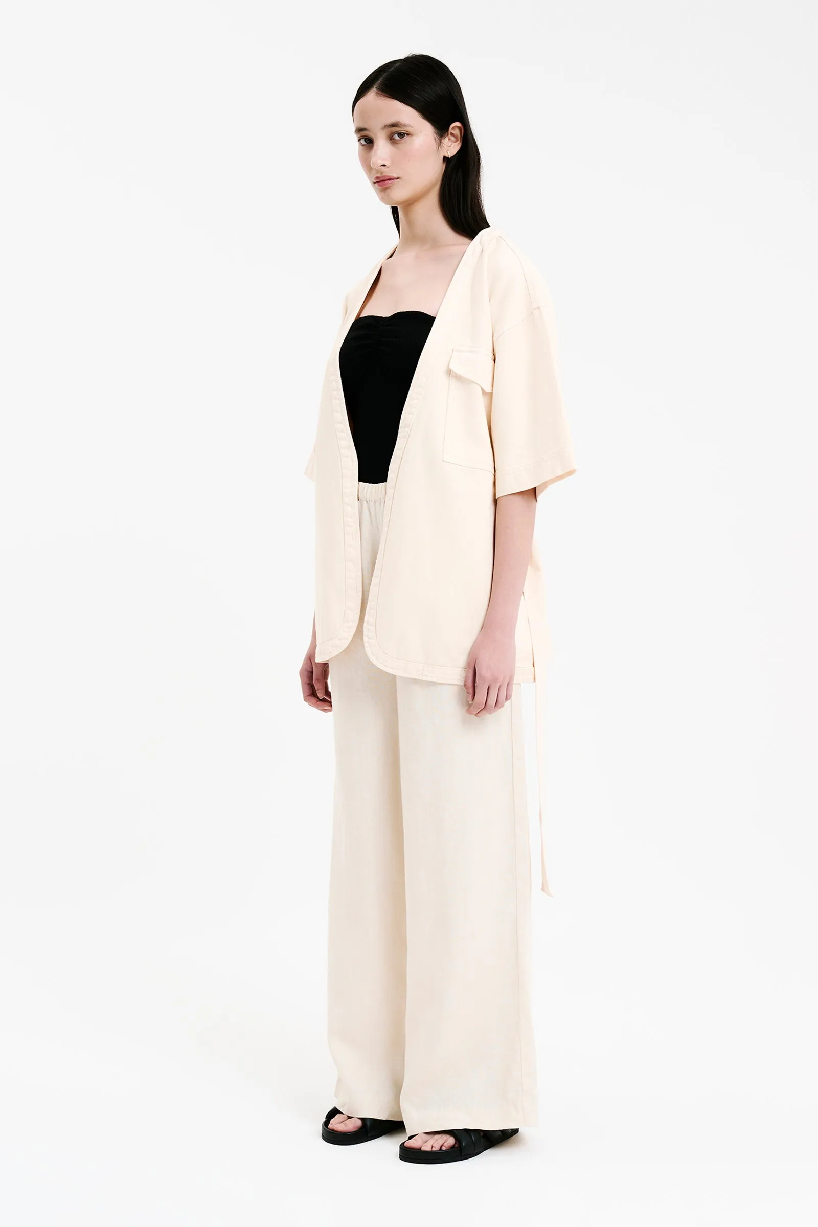 BLAISE TIE FRONT JACKET