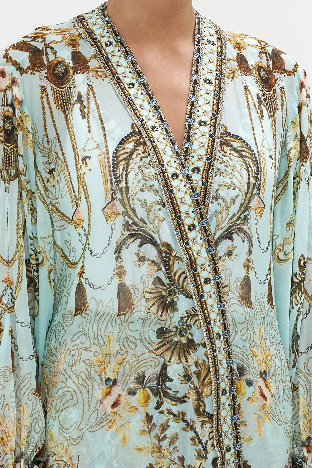 Blouson Sleeve Kimono - Adieu Yesterday