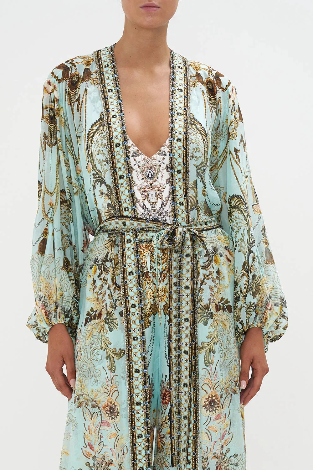 Blouson Sleeve Kimono - Adieu Yesterday