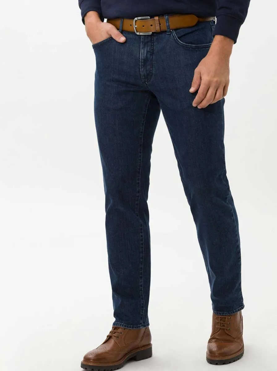 Brax - Cadiz Masterpiece: Straight Leg Dark Blue Jeans