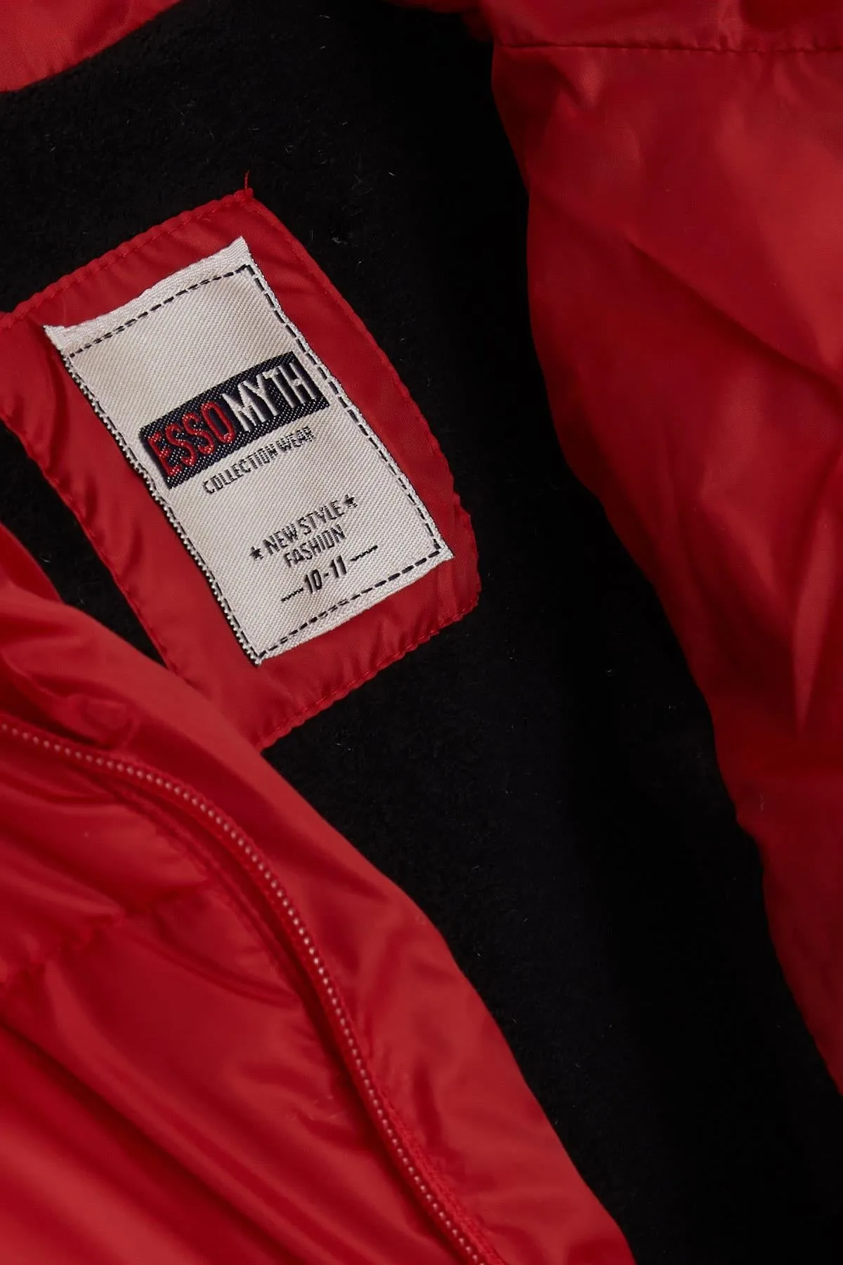 BRE Esso Mandolin Boys' Jacket with Zippered Hooded Logo 104 Years, Red - Lake Stevens