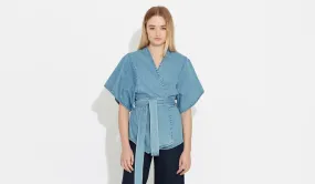 Cati | Used-Blue - Oversized T-Shirt