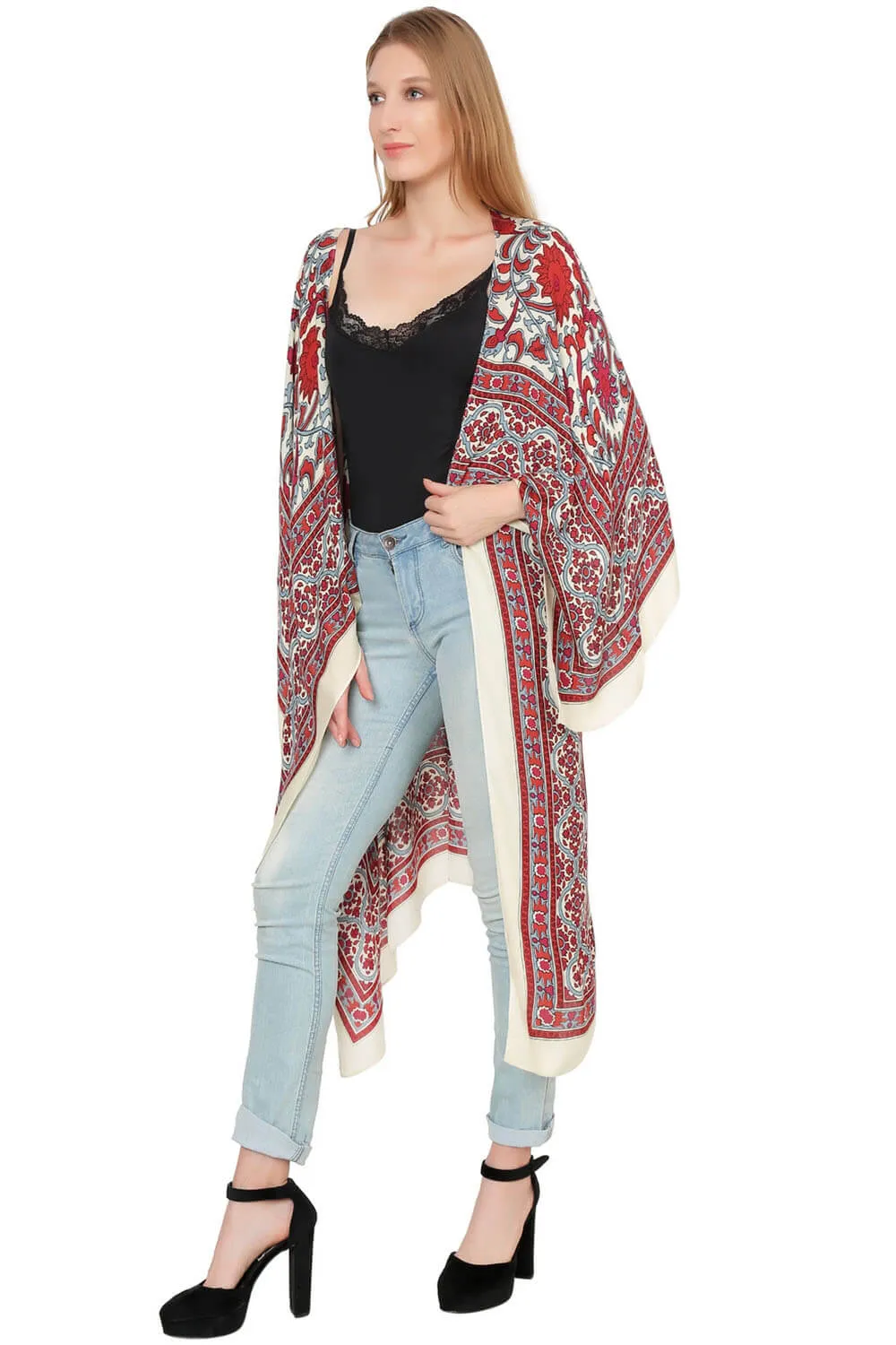 Chic & Comfy Floral Kimono