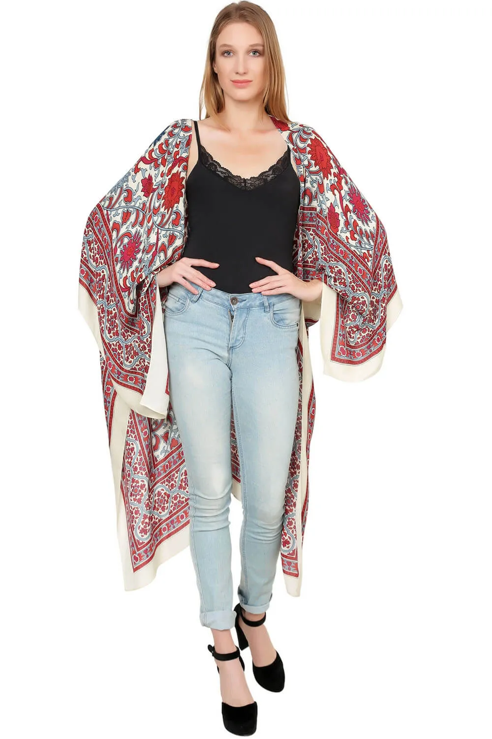 Chic & Comfy Floral Kimono