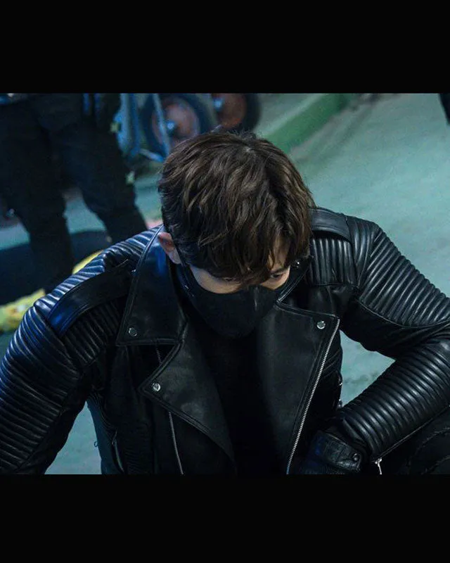 Choi Jin-Hyuk Rugal Black Leather Jacket