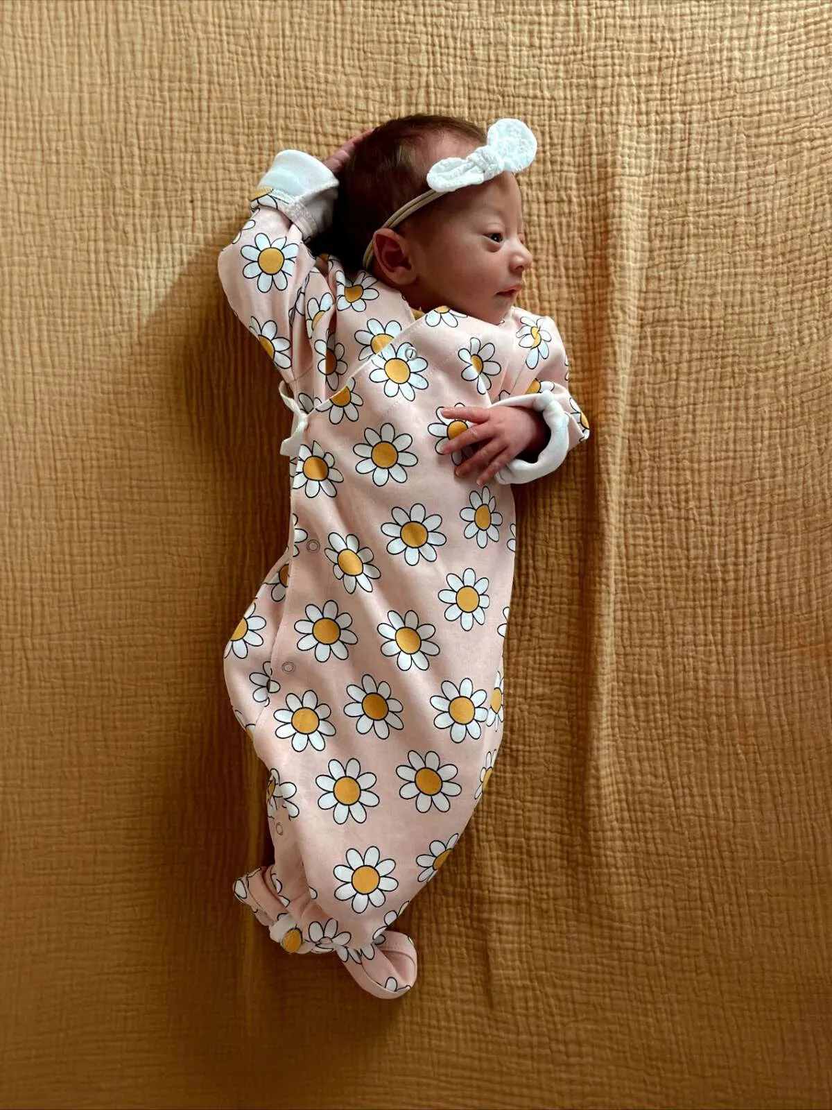 Daisy Pop Taffy / Organic Kimono Knot Gown