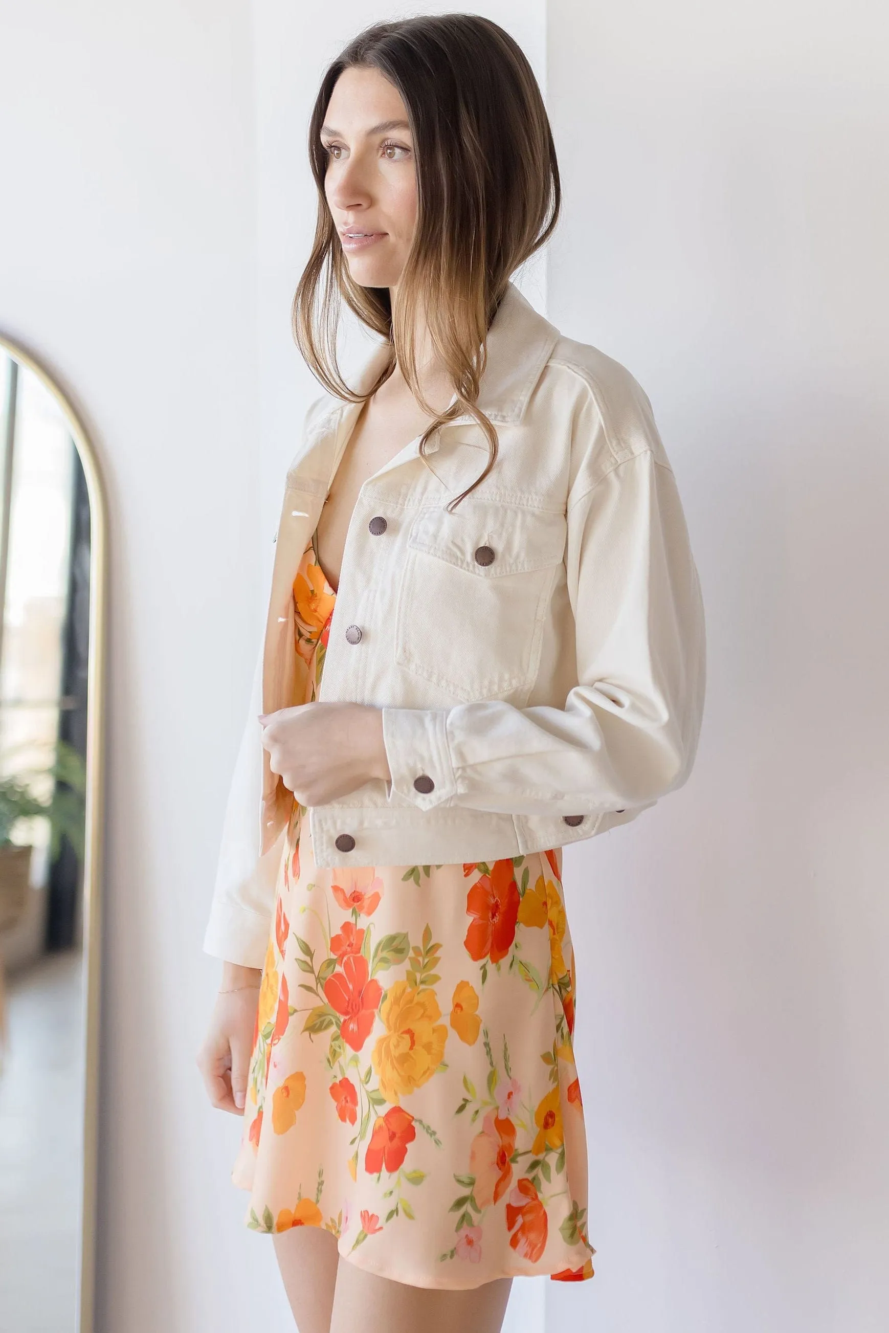 Dion Cropped Denim Jacket