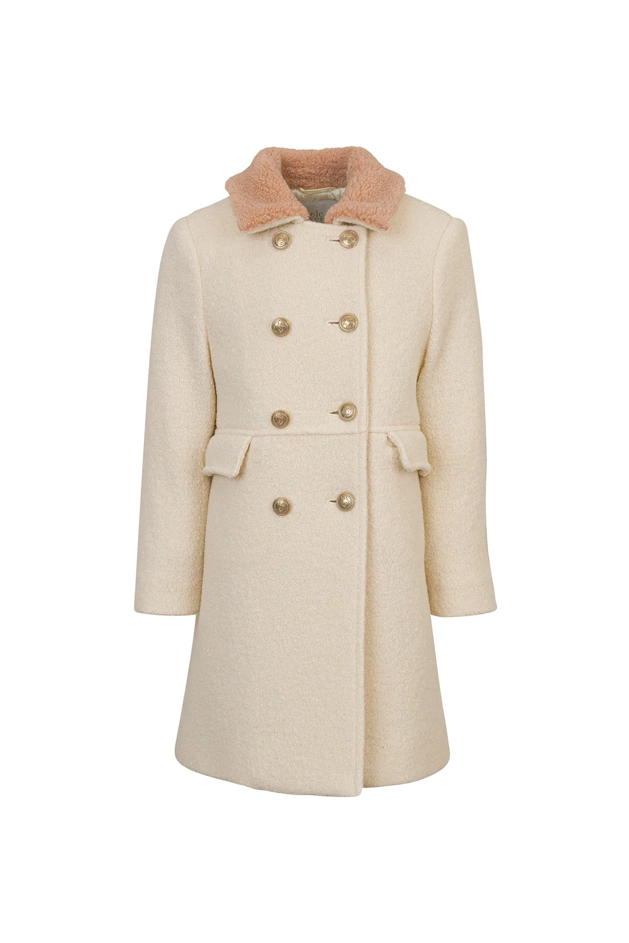 DOUBLE-BREASTED COAT WITH BELT KIDS