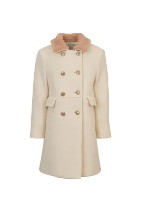 DOUBLE-BREASTED COAT WITH BELT KIDS