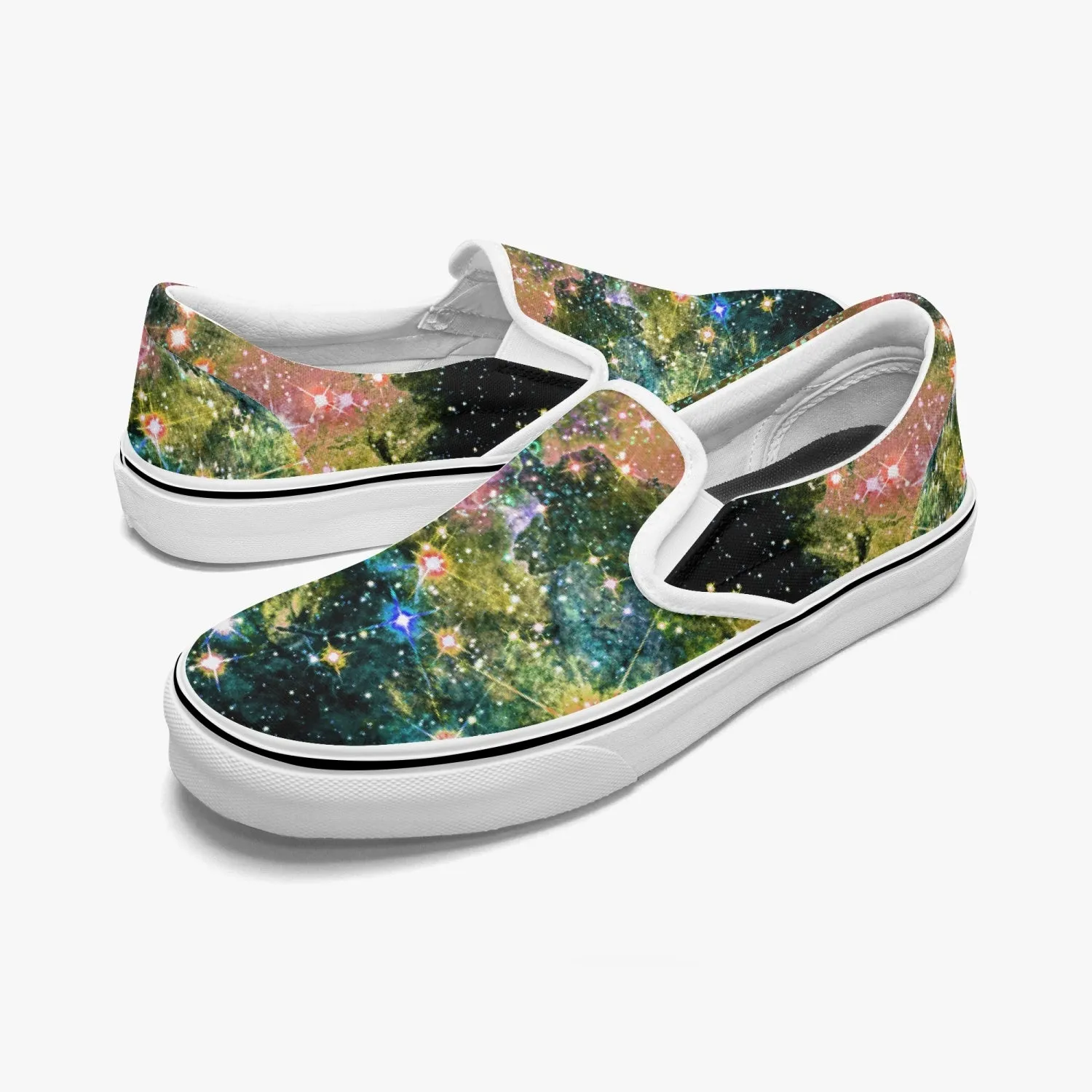 Ekhi Split-Style Psychedelic Slip-On Shoes