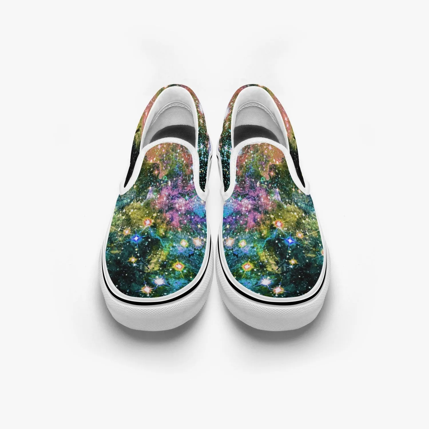 Ekhi Split-Style Psychedelic Slip-On Shoes