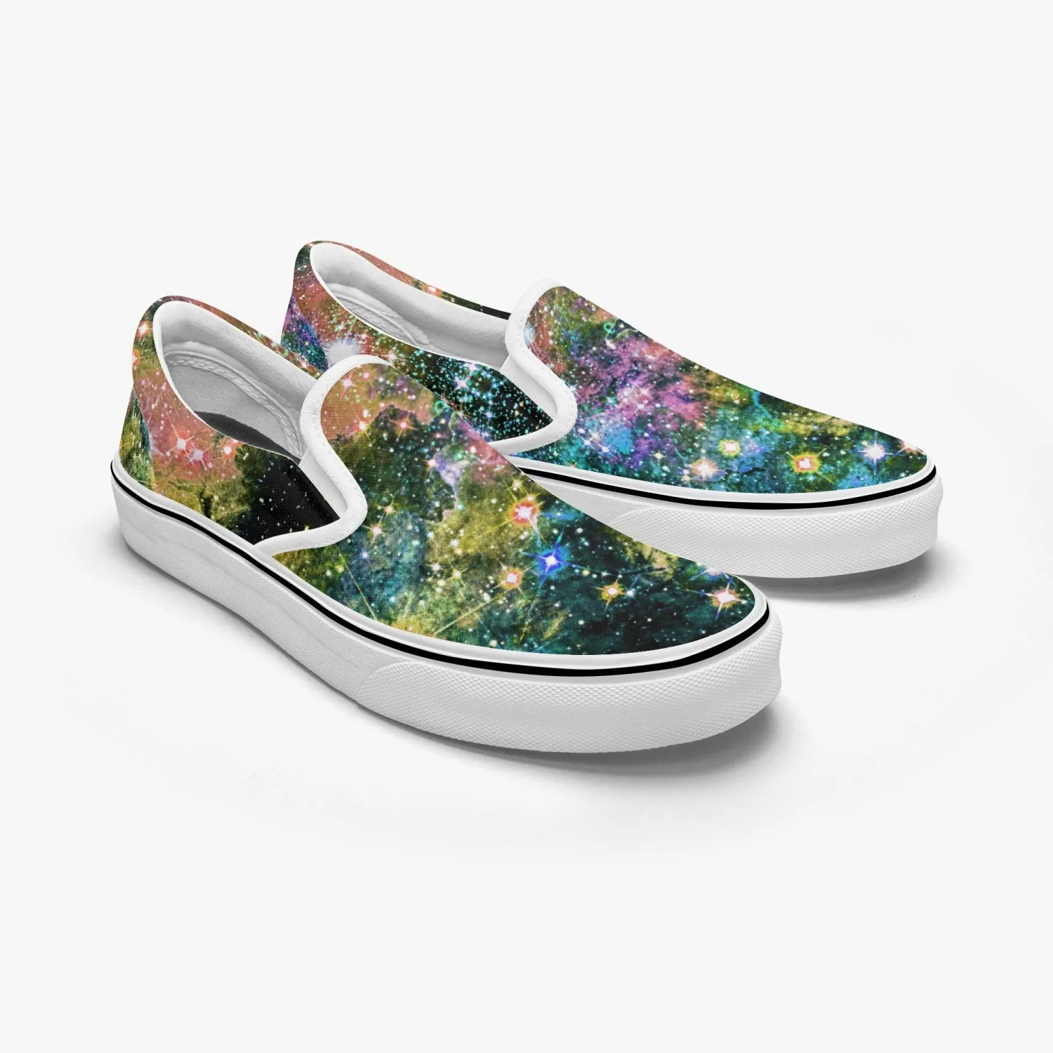 Ekhi Split-Style Psychedelic Slip-On Shoes