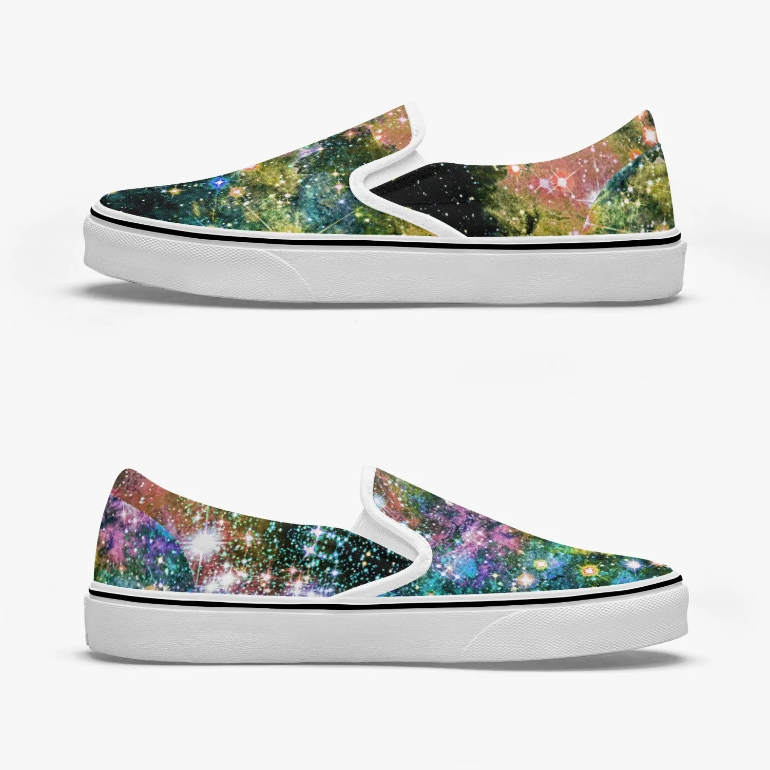 Ekhi Split-Style Psychedelic Slip-On Shoes