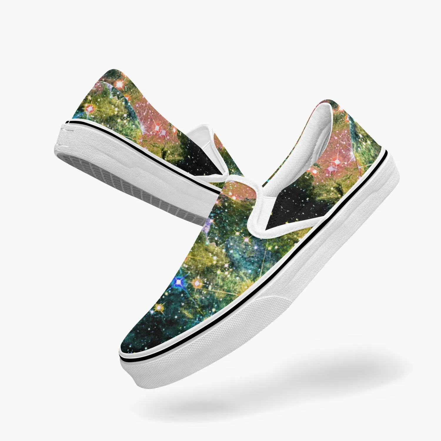 Ekhi Split-Style Psychedelic Slip-On Shoes
