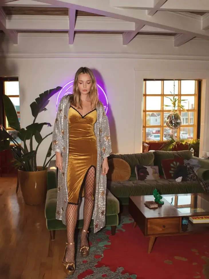 Ella Shining Cocoon Jacket