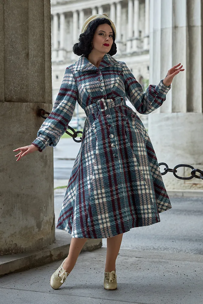Fabia Lapise Tartan Coat by Miss Candyfloss