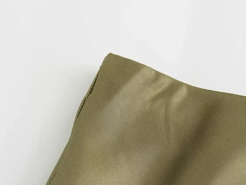 Finer Things Satin Midi Skirt