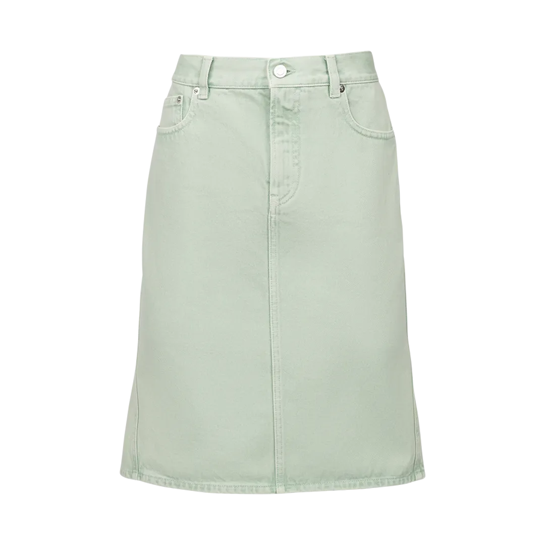 Five-Pocket Denim Skirt