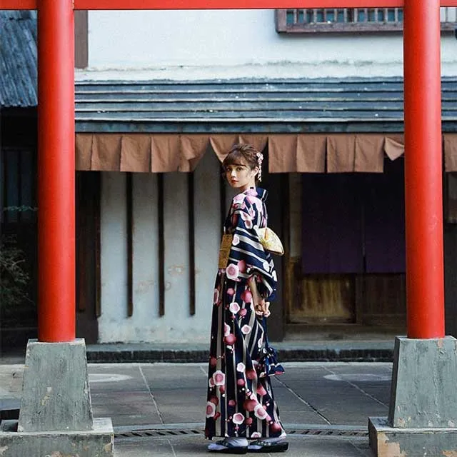 Floral Japanese Yukata