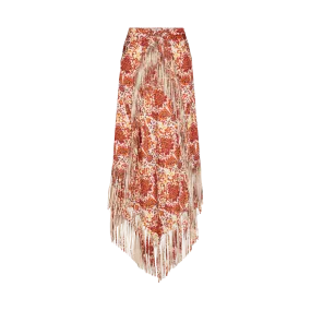 Fringed Midi Skirt