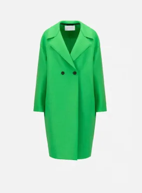 Harris Wharf Dropped Shoulder Coat - Parakeet Green