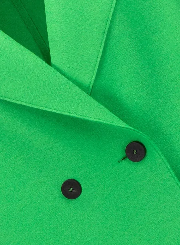 Harris Wharf Dropped Shoulder Coat - Parakeet Green