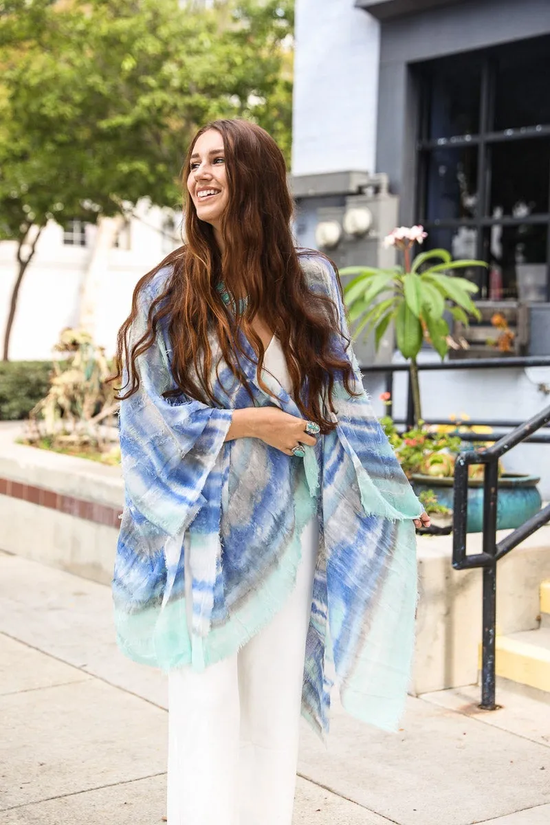 Horizontal Dip Dye Kimono