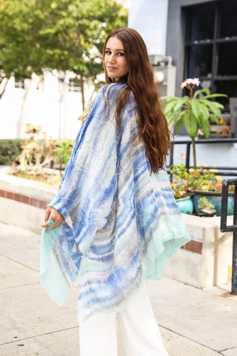 Horizontal Dip Dye Kimono